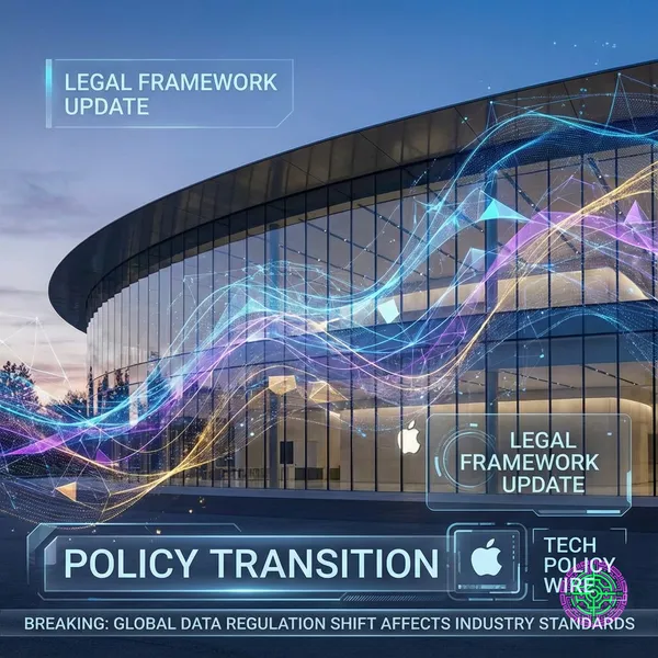 Visualization of Apple's new reporting structure focusing on AI and Software.