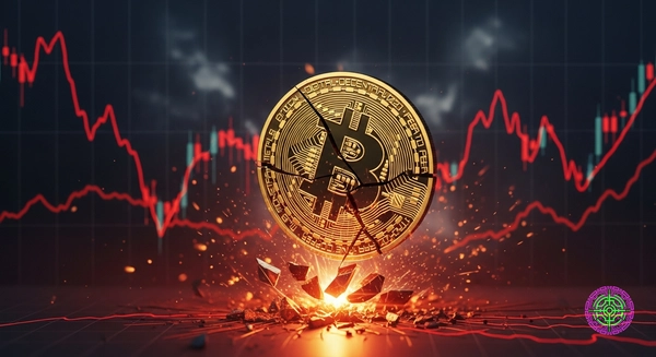 Bitcoin crash illustration