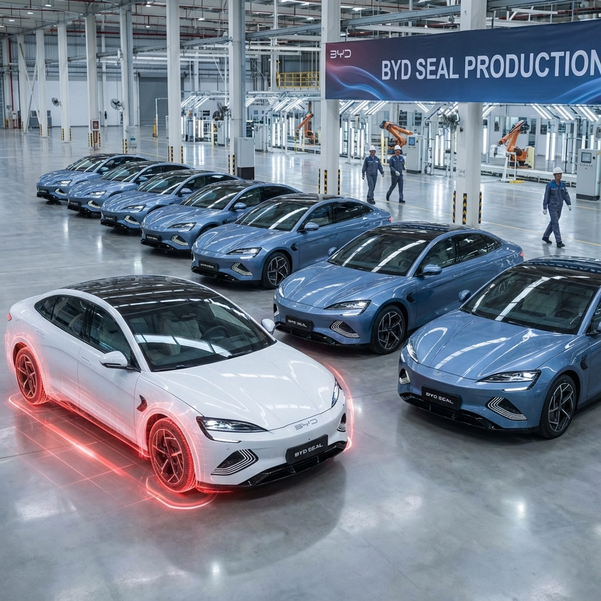 Automotive factory quality control inspection