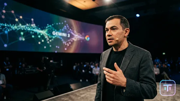 Google Gemini 3 announcement visual showing the new AI model branding