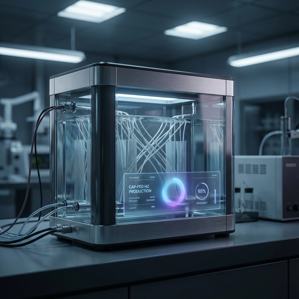 A futuristic Hysata Capillary-Fed Electrolysis cell operating with 98% efficiency