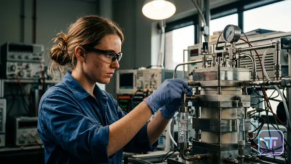 Una celda de electrólisis de alimentación capilar futurista de Hysata que opera con un 98% de eficiencia