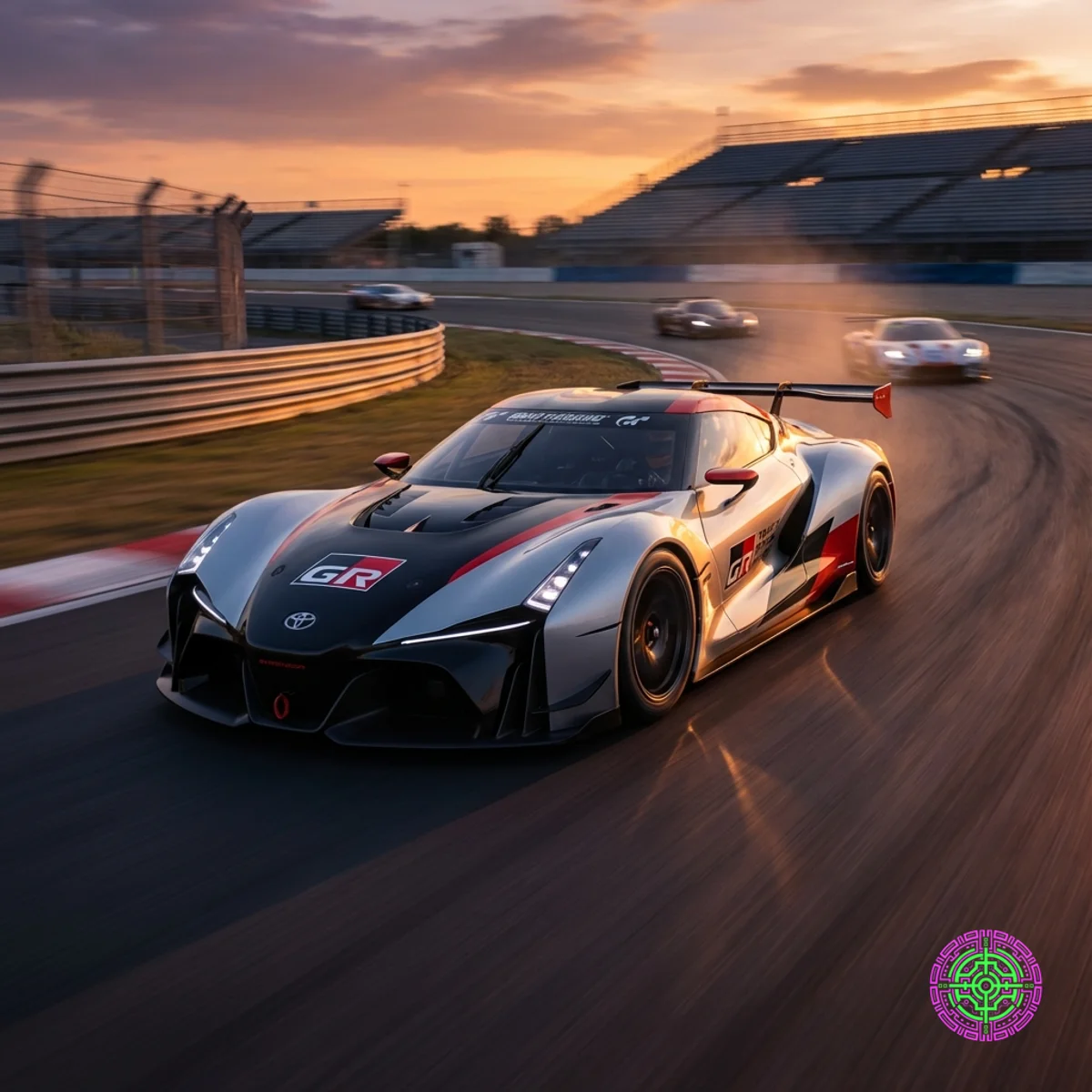 Supercar Toyota GR GT 2027 sur une piste de course