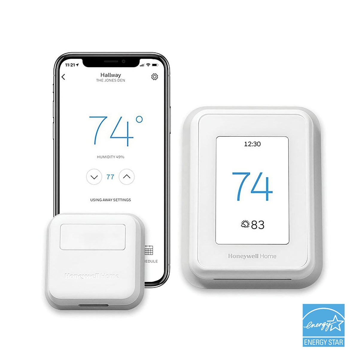 Honeywell Home T9 smart thermostat with room sensor and app