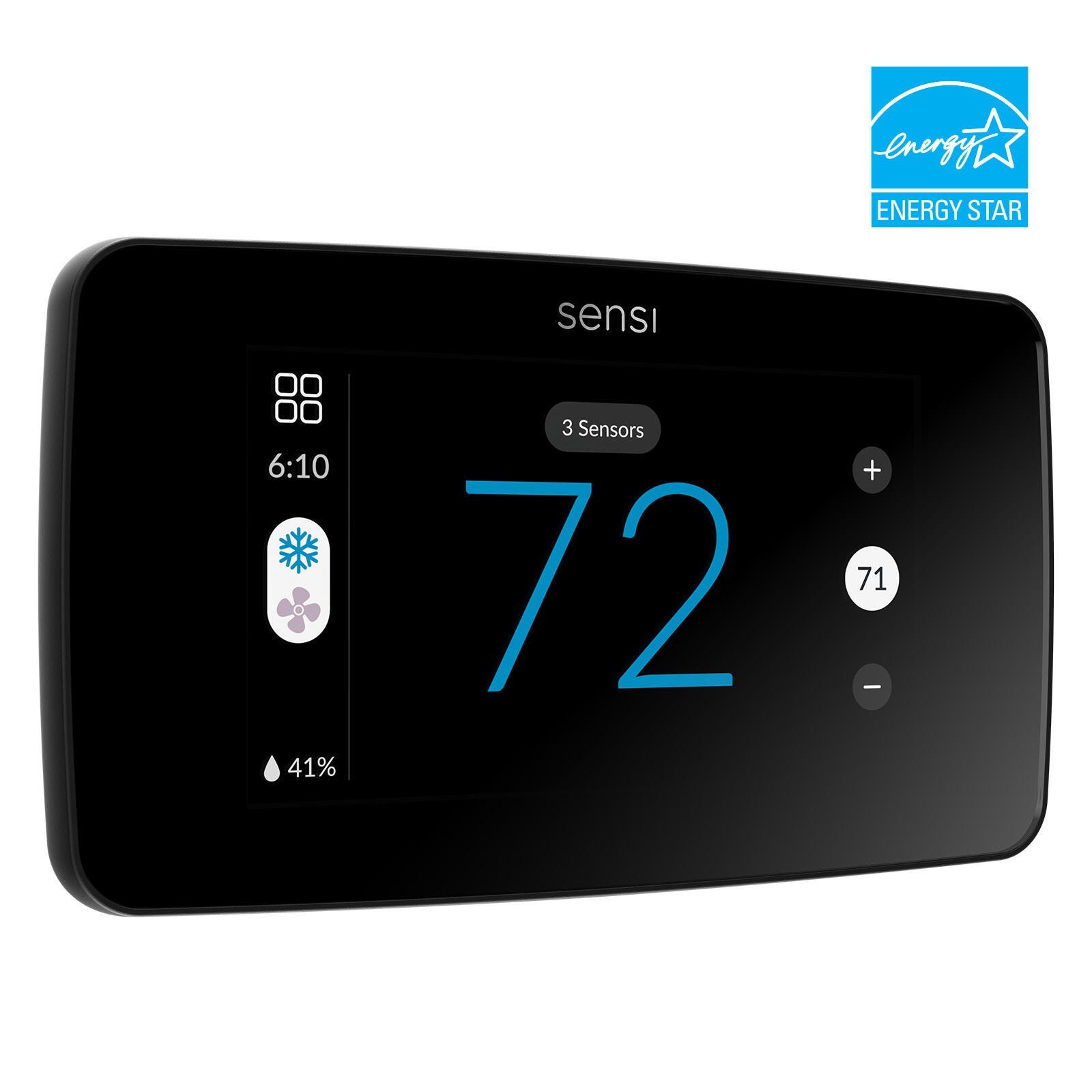 Sensi Touch 2 smart thermostat with large touchscreen display