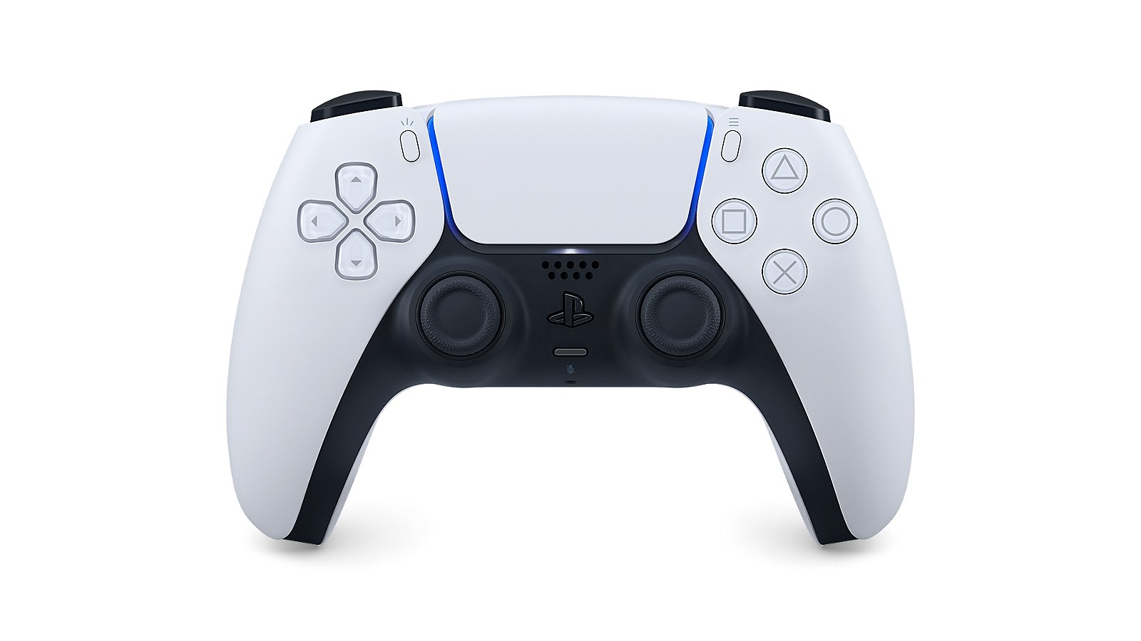 Sony DualSense wireless controller in white, front view
